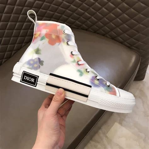 dior b23 flower on foot sneaker